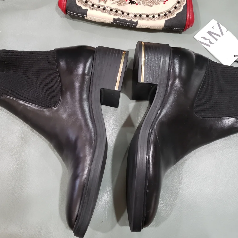 BRAND NEW W TAGS  ZARA ANKLE BOOTS - Picture 6 of 13